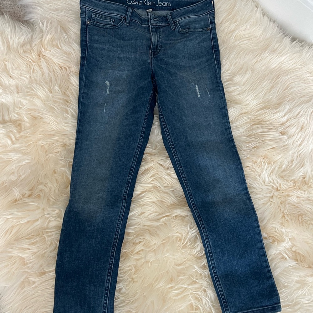 Calvin Klein Women's Dark Blue Skinny Jeans